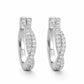 Creolen „Nova“ – geschwungene Pavé-Creolen mit Moissanit – 925 Sterling Silber