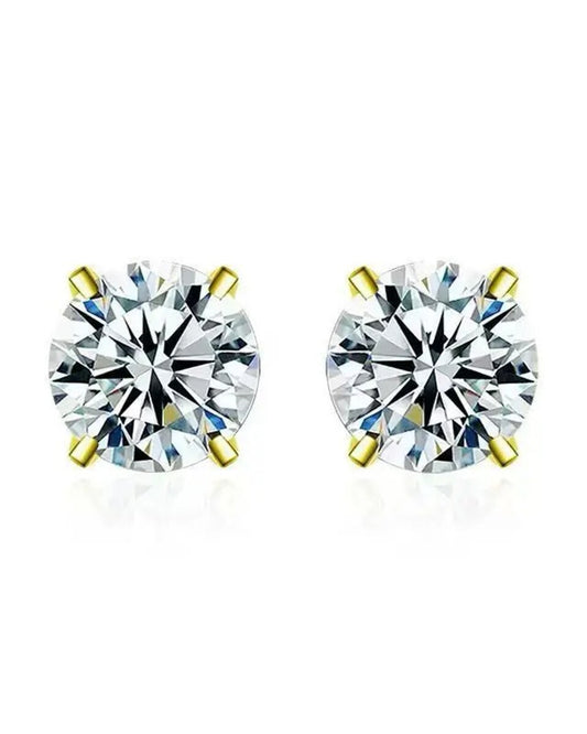 Moissanit Ohrstecker „Solitaire“ 1ct
