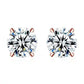 Moissanit Ohrstecker „Solitaire“ 1ct
