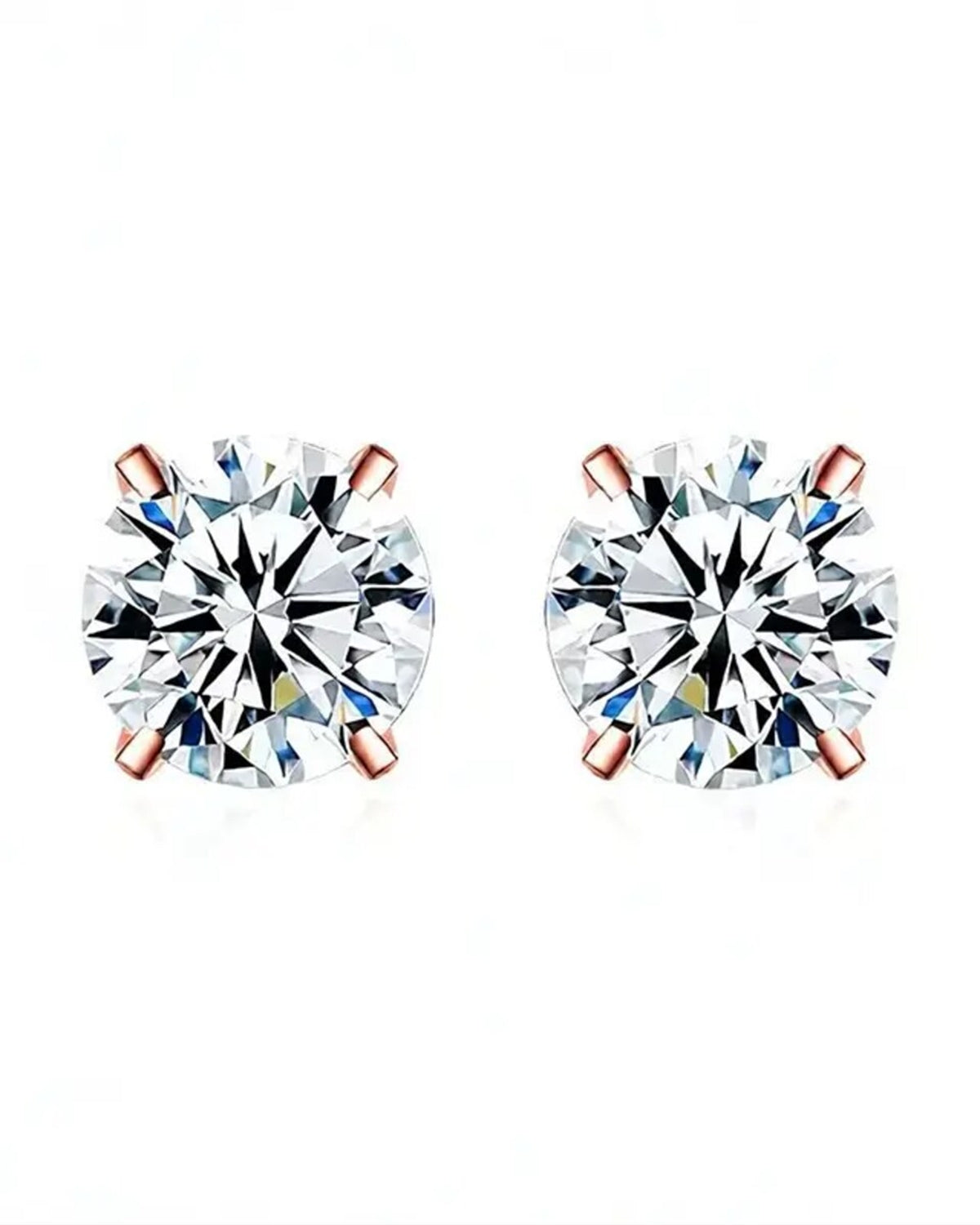 Moissanit Ohrstecker „Solitaire“ 1ct