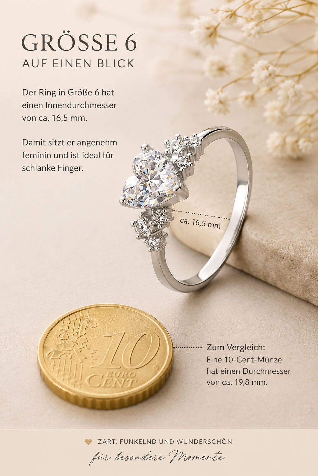 Ring „Amora Heart“ (Herz-Solitär)