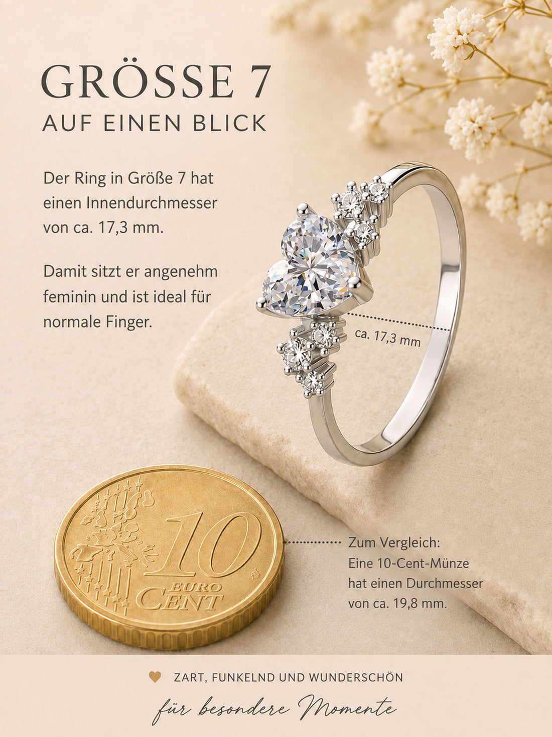 Ring „Amora Heart“ (Herz-Solitär)