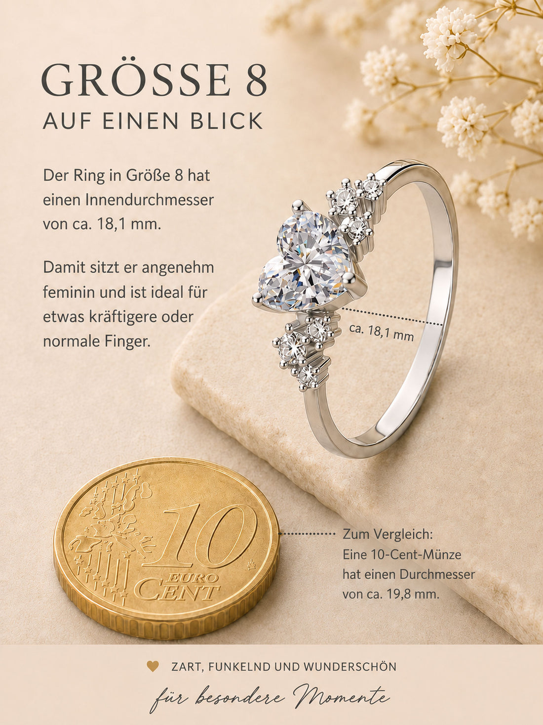 Ring „Amora Heart“ (Herz-Solitär)