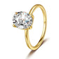 Moissanit Solitär-Ring „Crown“ – 1 ct Gold