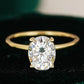 Moissanit Solitär-Ring „Crown“ – 1 ct Gold