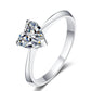 Moissanit-Solitärring „Herzlicht“ (1 ct) – Herzschliff