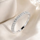 Ring „Lichtkranz“ – zarter Pavé-Halbkranz, fein funkelnd – Silber
