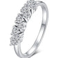 Moissanit Halbkranz-Ring „Tiara“ 0,1ct