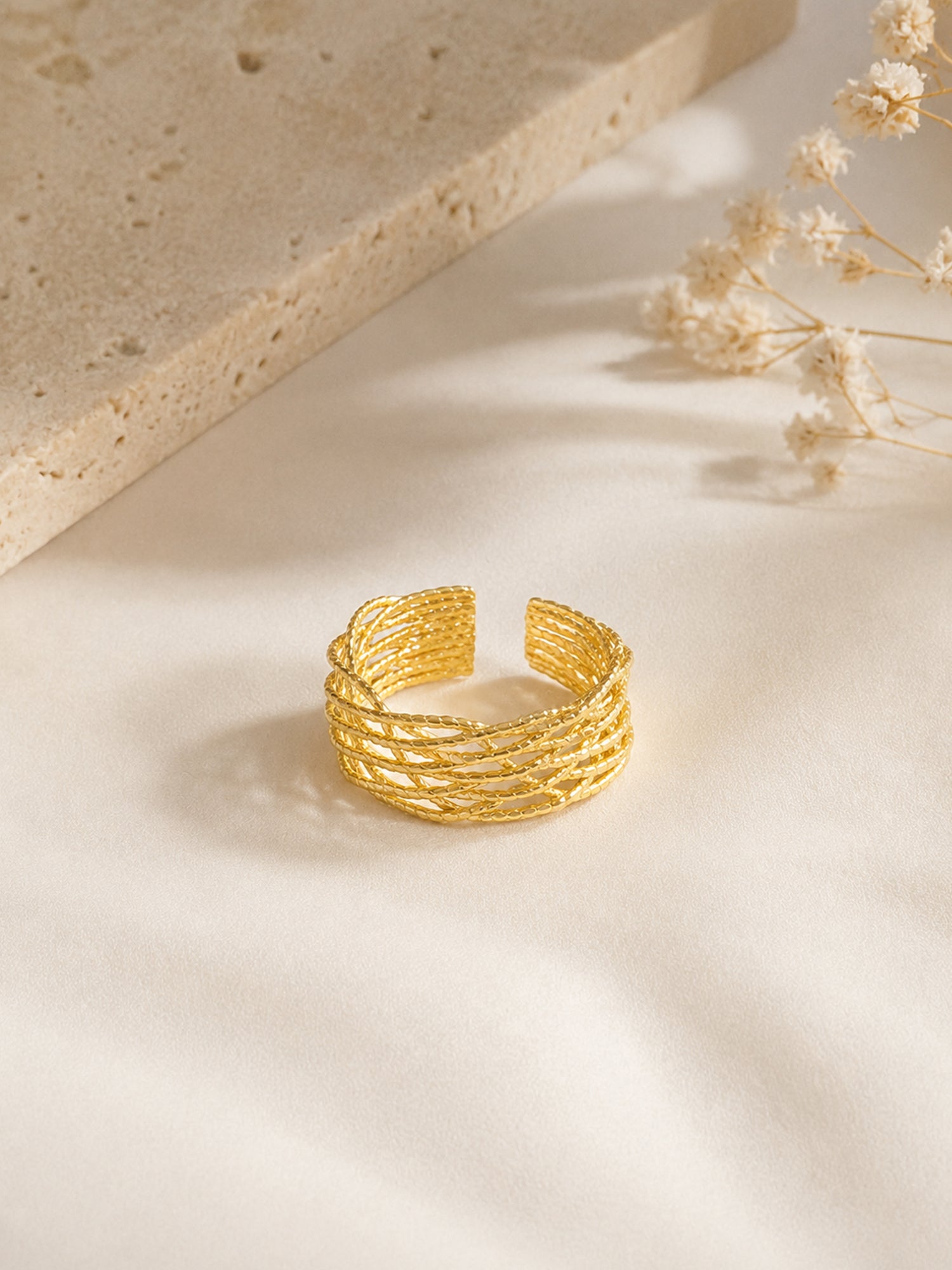 Ring „Wellengeflecht“ – verstellbar