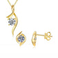Schmuckset „Swing & Twist“ – Moissanit