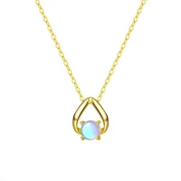 Opal Halskette „Aurora Drop“
