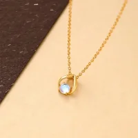 Opal Halskette „Aurora Drop“