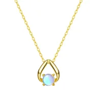 Opal Halskette „Aurora Drop“