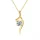 Moissanit Halskette Swing – Eleganz in Bewegung Gold