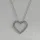 Moissanit-Halskette „Open Heart“ – Offenes Herz mit Pavé (0,3 ct)