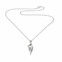 Moissanit Halskette Swing – Eleganz in Bewegung Silber