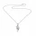 Moissanit Halskette Swing – Eleganz in Bewegung Silber