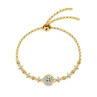 Moissanit Armband „Grace Line“ 1 ct