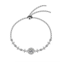 Moissanit Armband „Grace Line“ 1 ct