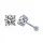 Moissanit Ohrstecker „Classic 4-Krappen“ 1 ct