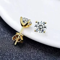 Moissanit Ohrstecker „Solitaire“ 1ct