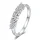 Moissanit Halbkranz-Ring „Tiara“ 0,1ct Silber Gr. 6