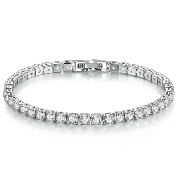 Tennisarmband „Crystal Line“ Silber