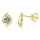Moissanit Ohrstecker „Twist“ Gold