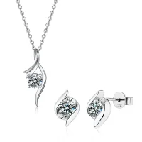 Schmuckset „Swing & Twist“ – Moissanit