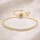 Armband „Lichtspur“ – verstellbares Tennisarmband in Gold