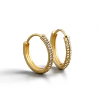 Creolen „Glitzerrand“ – zartes Zirkonia-Pavé, elegant