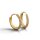Creolen „Glitzerrand“ – zartes Zirkonia-Pavé, elegant Gold
