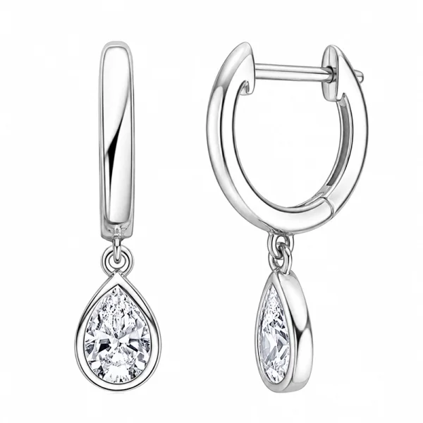 Ohrringe „Tropfenglühen“ Silber