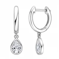 Ohrringe „Tropfenglühen“ Silber