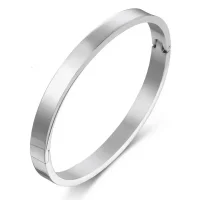 Armreif „Pure“ – Minimalistischer Edelstahl-Bangle