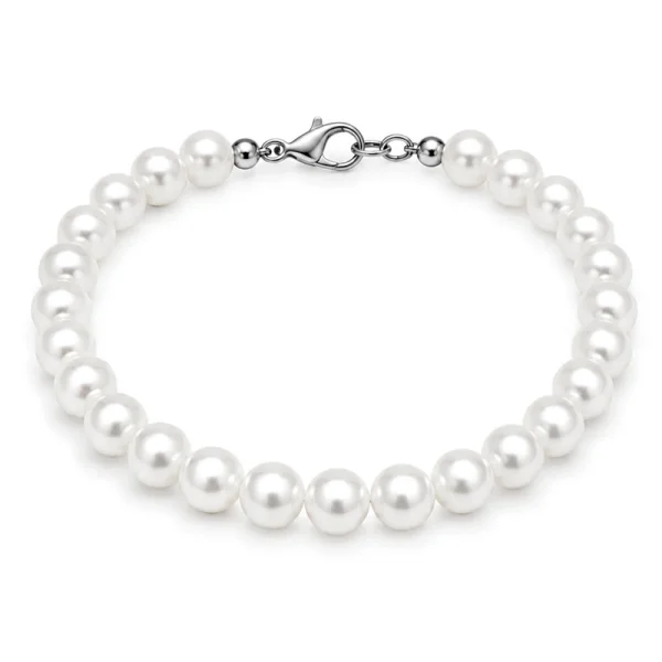 Perlenarmband „Aurora 8“ – 8 mm Perlen, klassisch & zeitlos