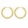 Creolen „Feinglanz“ – klassisch rund, 23 mm, clean