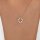 Moissanit Halskette „Clover“ – Offenes Kleeblatt