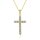Moissanit-Anhänger Kreuz 1,2ct