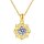 Moissanit Halskette „Eleganter Solitär“ 1 ct